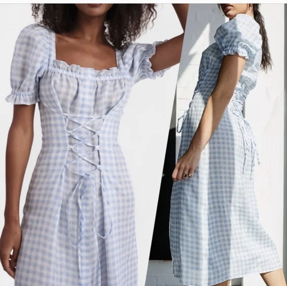 NWT Sleeper Vichy Marquis Maiden dress, small - Picture 1 of 8